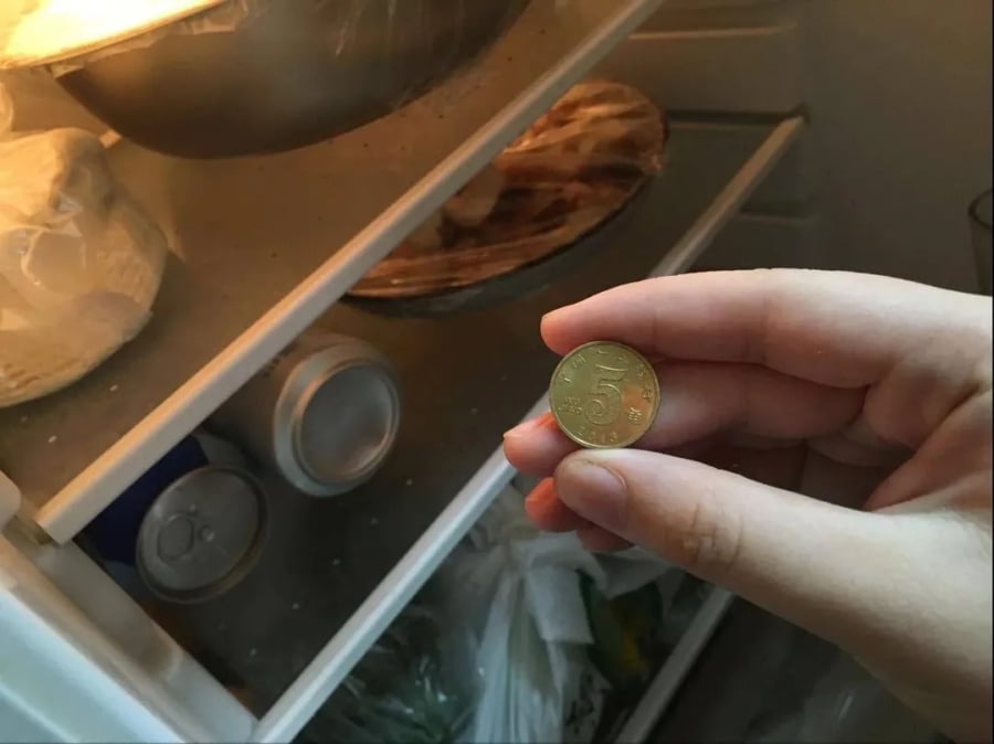 Bạn nên chuẩn bị một cốc đá rồi đặt vào một đồng xu và để trong ngăn đá tủ lạnh trước khi về quê, đi du lịch dịp lễ.