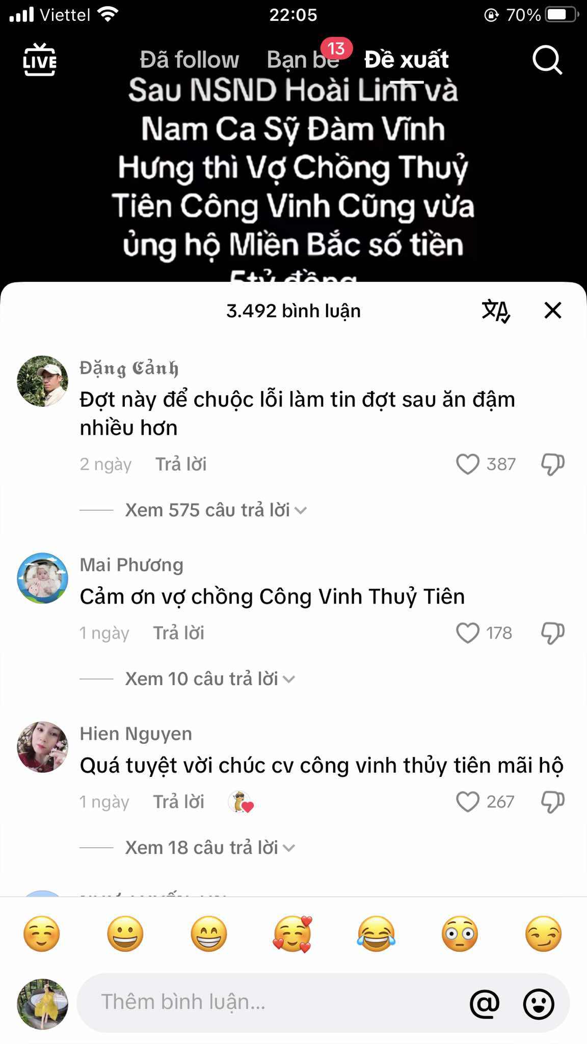 Mạng xã hội nhiều tin 'fake' với số tiền từ thiện 'khủng' của NSƯT Hoài Linh, Thủy Tiên, Trấn Thành - 1