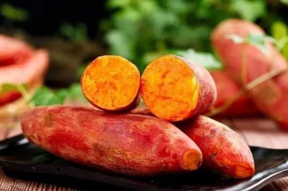 Khoai lang chứa một lượng lớn vitamin và khoáng chất, đặc biệt là vitamin C, giúp nuôi dưỡng làn da và thúc đẩy quá trình trao đổi chất của da. 