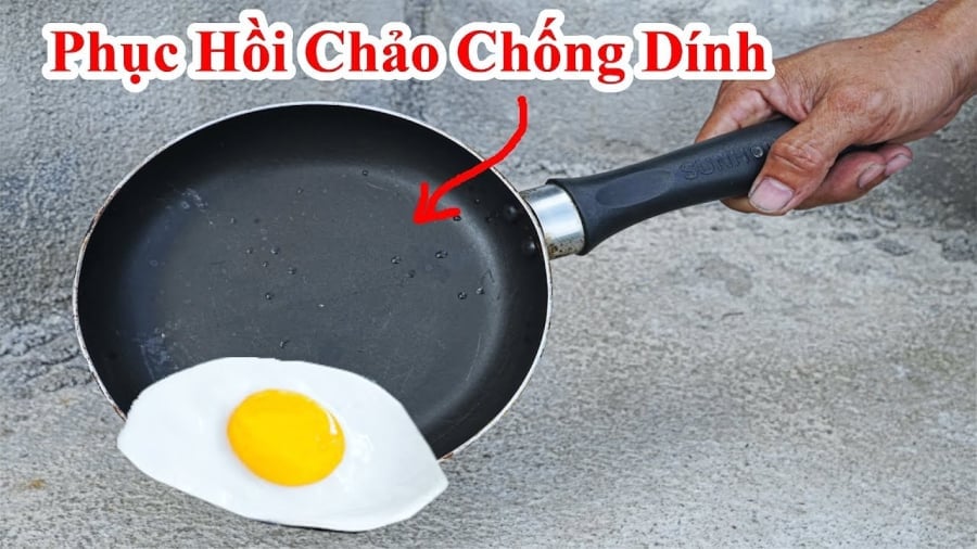 Mẹo phục hồi lại chảo chống dính